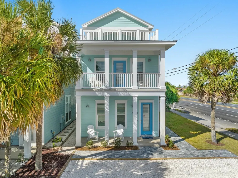 photo 1 of Spectacular 3br 4ba w/ Private Pool, 2 Min Walk to Beach - Sleeps 15!