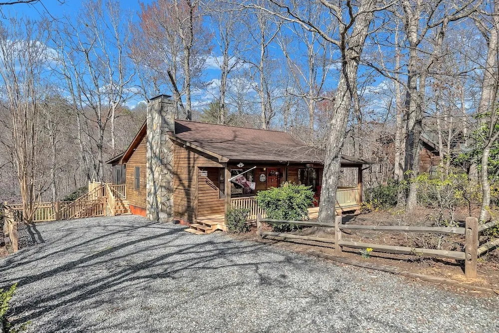 photo 1 of A Cozy 2br Log Cabin Getaway-mirror Lake-fireplace 2 Bedroom Cabin by Sunscape Property Management