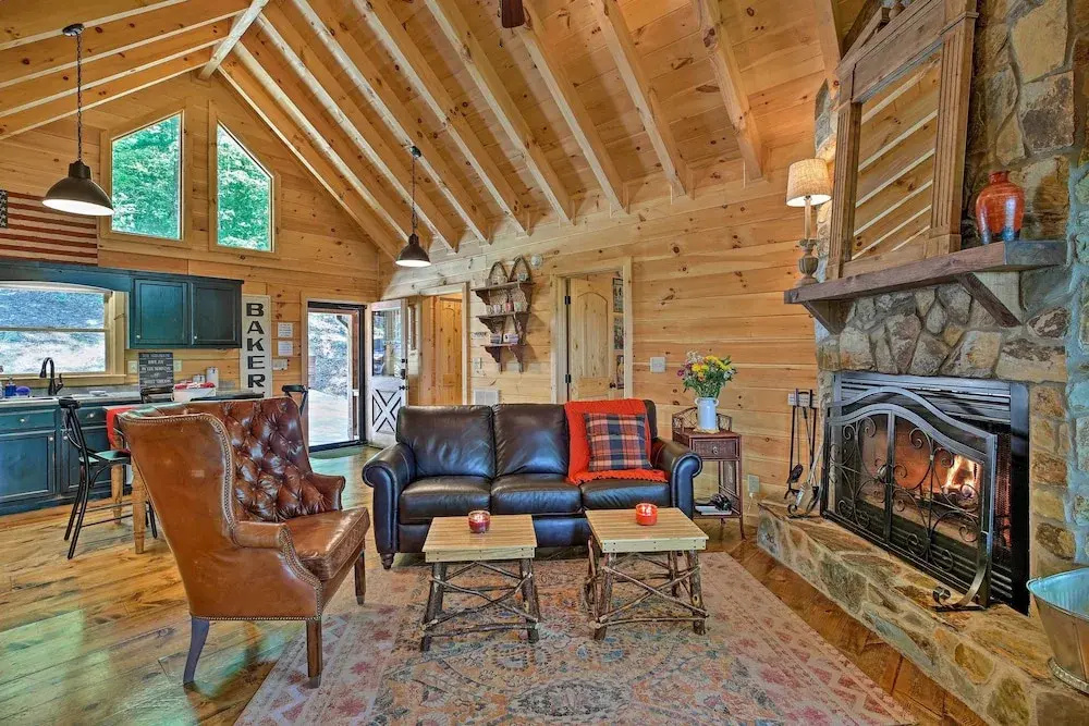 photo 1 of A Sunset Dream' - Upscale Blue Ridge Cabin!