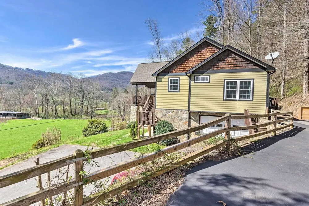 photo 1 of Asheville Retreat w/ Game Room & Mountain Views!