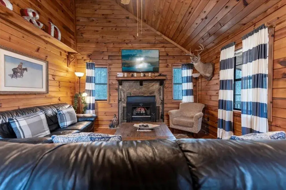 photo 1 of Bear Hug Lodge - Charming Cabin In Coosawattee River Resort - Pet Friendly