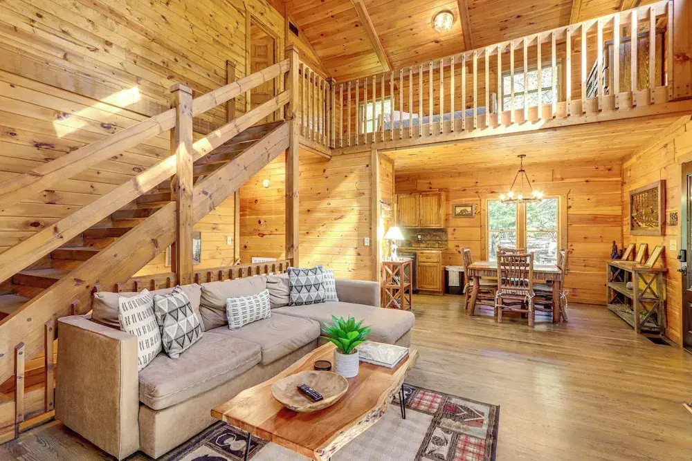 photo 1 of Blue Ridge Cabin w/ Hot Tub, Fire Pit, & Game Room