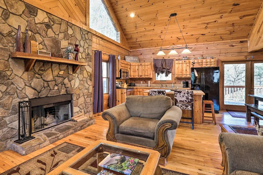 photo 1 of Bryson City Cabin w/ Private Hot Tub & Game Room