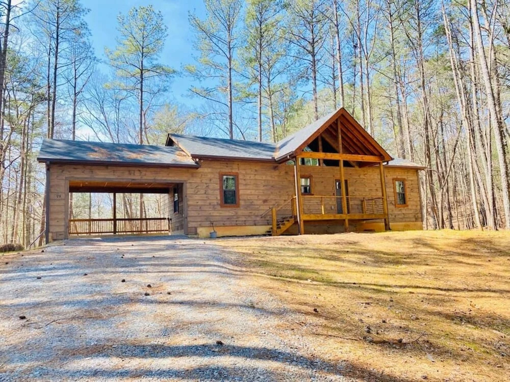 photo 1 of Bucks and Bunks - Brand new Cabin Come Relax or Watch TV Outside Fireplace
