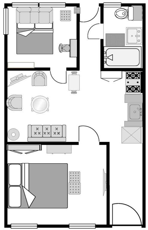 photo 1 of CH2 & CH3 - Fully Furnished Spacious Oasis Dog-friendly 2BR Capitol Hill