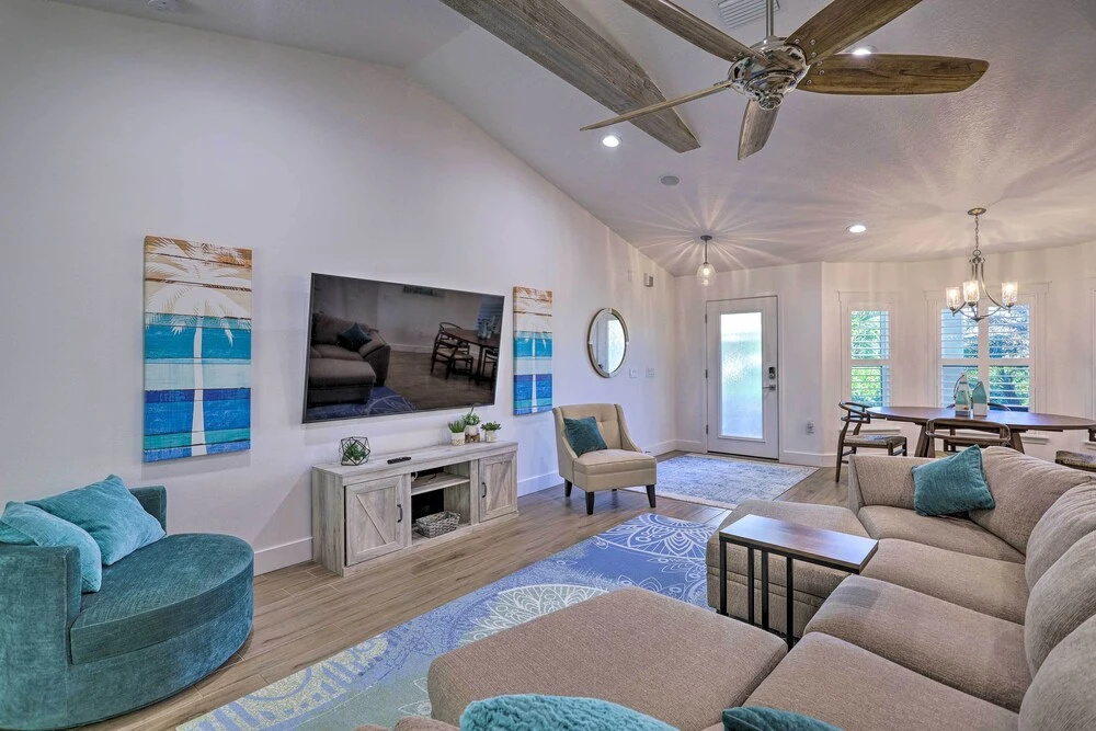 photo 1 of Chic Cocoa Beach Oasis w/ Pool - Steps to Shore!