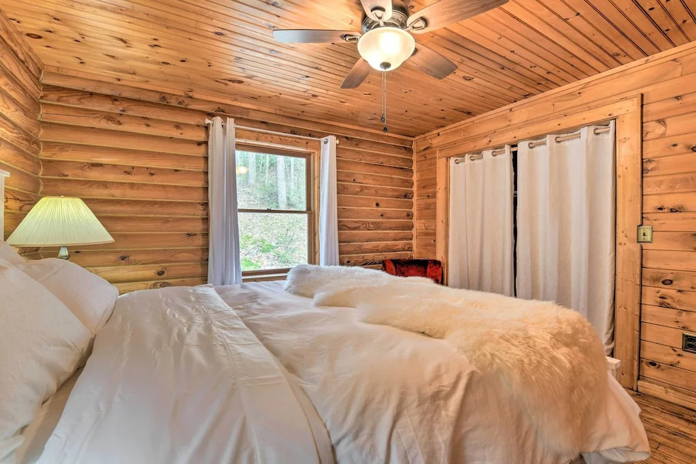 photo 1 of Cozy Blue Ridge Mountain Cabin on 18 Acre Lot