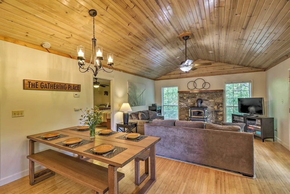 photo 1 of 'creekside Hideaway' w/ Fire Pit + Creek Access!