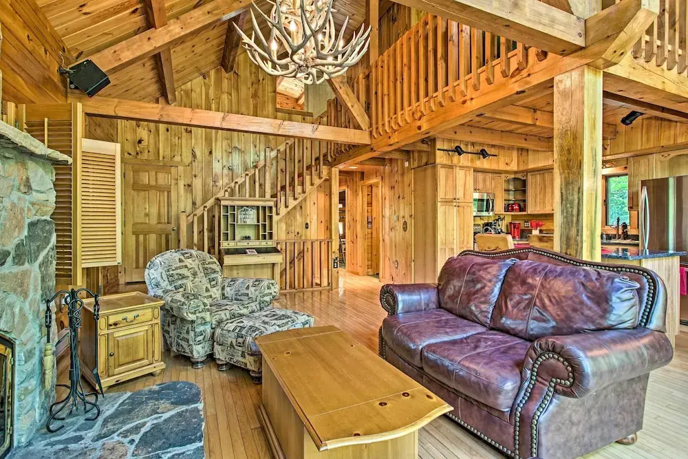 photo 1 of Fire Pit & Hot Tub: Poconos Family Cabin!