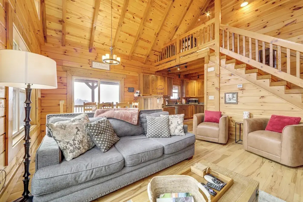 photo 1 of Elevated Cabin Bordering Smoky Mountain Nat'l Park