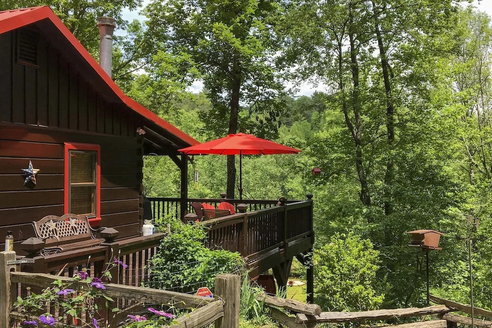 photo 1 of Ellijay Escape on Briar Creek w/ Hot Tub & Views!