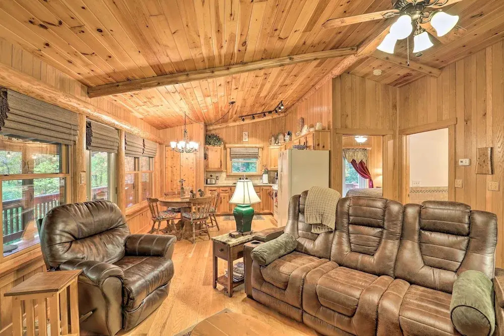 photo 1 of Fletcher Cabin: Wraparound Deck & Pond Access