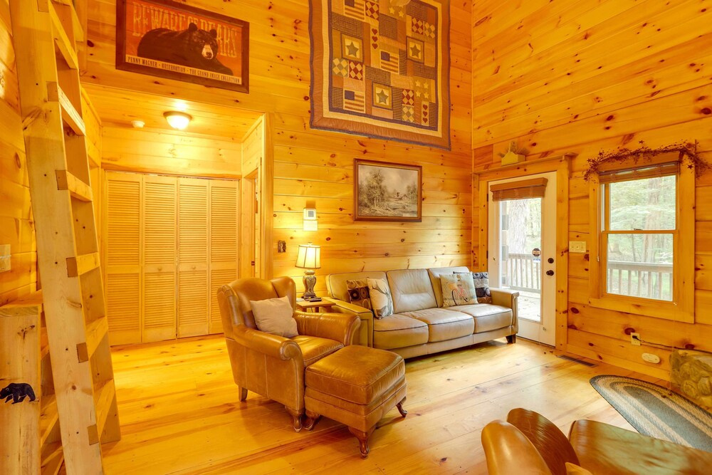 photo 1 of On Fightingtown Creek: Forested Mccaysville Cabin!