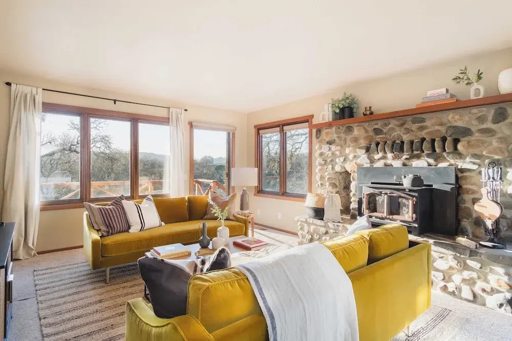 photo 1 of 3.5-acre 5bdr Rereat w/ Views, Pool + Hot Tub, Fire Pit Gable by Avantstay