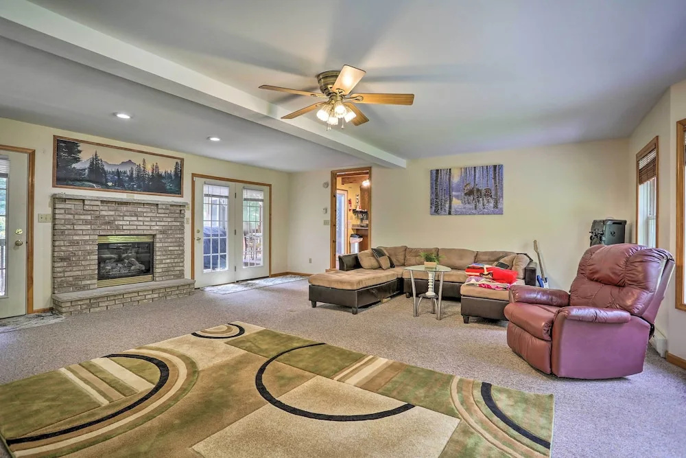 photo 1 of Home w/ Hot Tub, Fire Pit, Koi Pond: Walk to Lake!