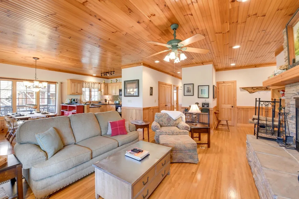 photo 1 of Deck & Golf Course Views: Inviting Cashiers Condo
