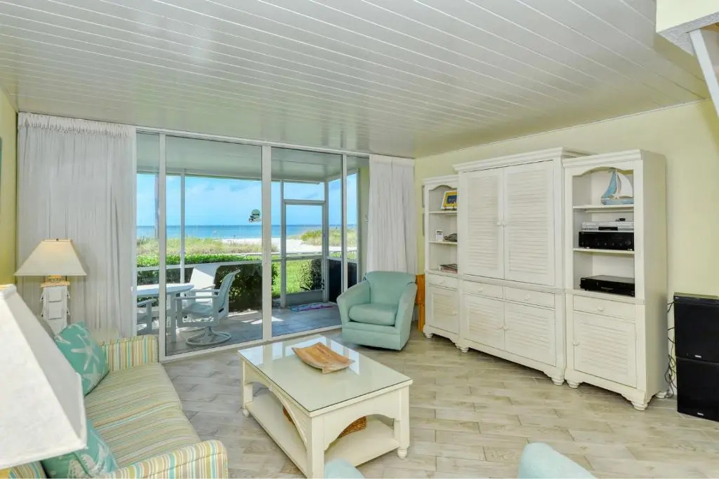 photo 1 of LaPlaya 105B-Relax on the balcony and watch the dolphins swim by and the pelicans dive!