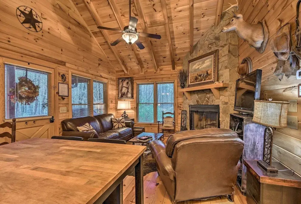 photo 1 of Cherry Log Cabin: 10 Min to Ellijay/blue Ridge!