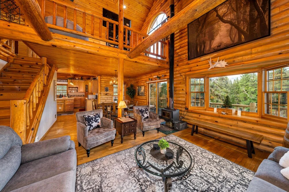 photo 1 of Log Cabin w/ Private Hot Tub on Wenatchee River!