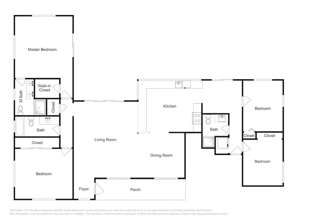 photo 1 of Lustrous Porcelain Floors - 4 Br Home