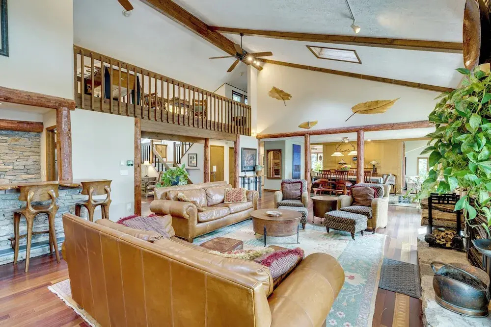 photo 1 of Luxe Poconos Pines Home w/ Beach + Amenities!