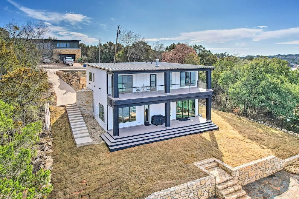 photo 1 of Luxury Lake Granbury Cliffside Home w/ Deck!