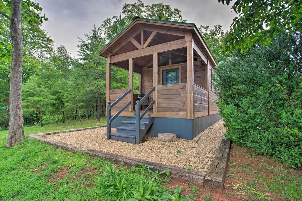 photo 1 of Hike, Sip & Unwind! Mill Spring Cabin Near Winery