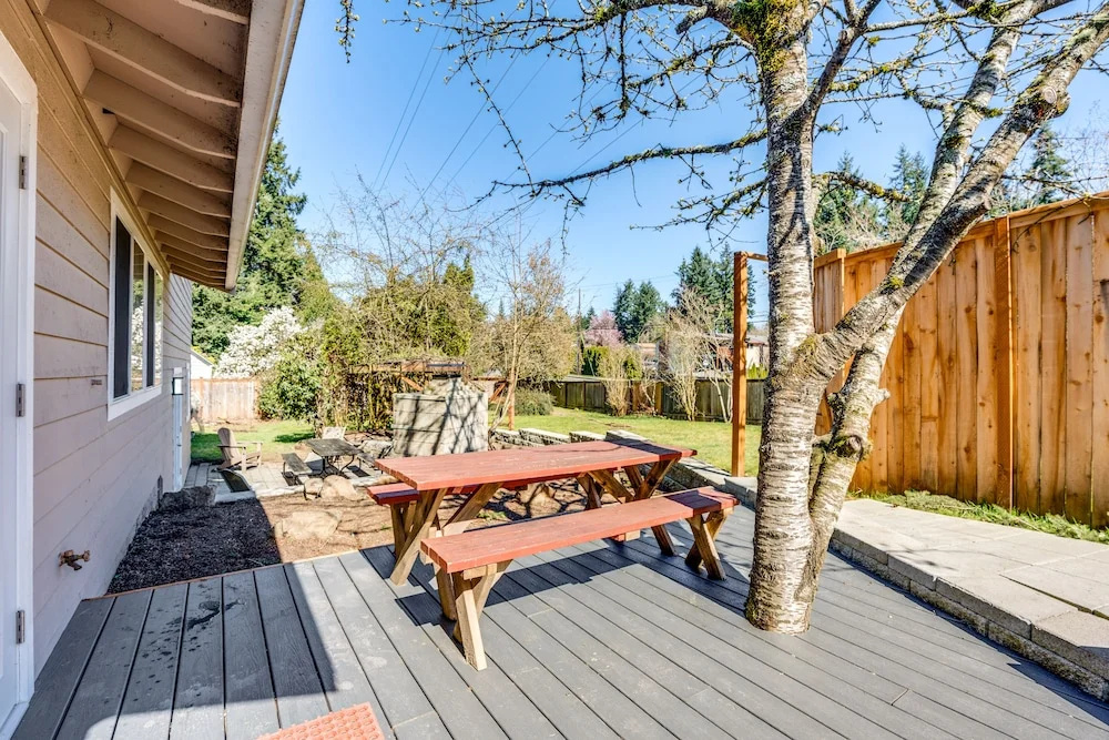 photo 1 of Modern Kirkland Home w/ Sauna & Outdoor Fireplace