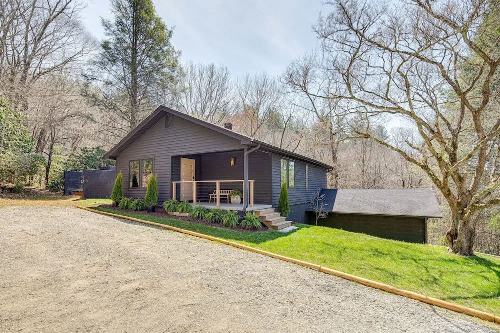 photo 1 of Modern Pisgah Forest Cabin on 60 Wooded Acres!