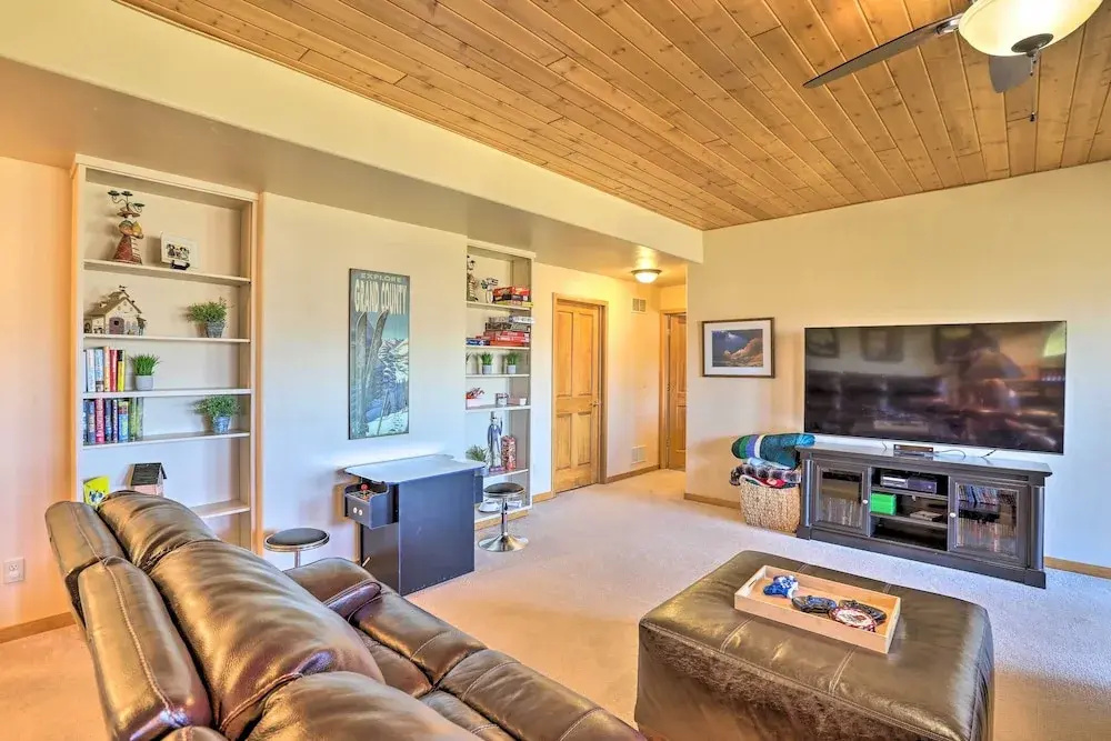photo 1 of Ski + Bike: Home w/ Deck & Hot Tub in Granby!