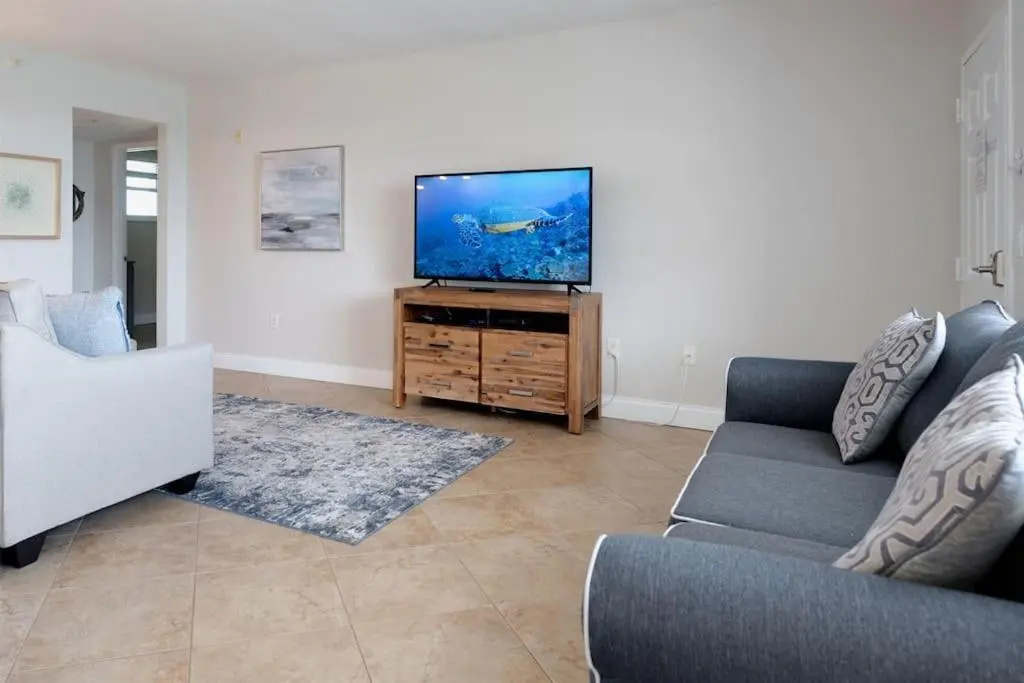 photo 1 of NEW Beach Condo 5 min walk to the Beach Sleeps 9