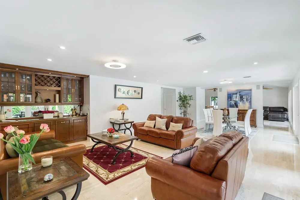 photo 1 of New Listing! Luxe Waterfront W/ Pool & Boat Dock 5 Bedroom Home