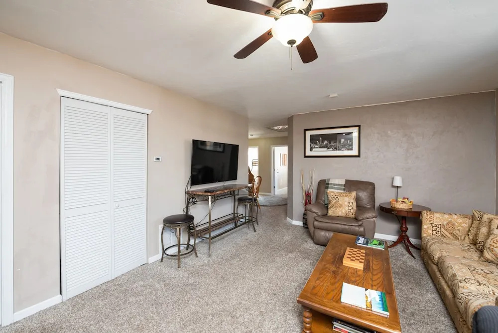 photo 1 of New Listing! Top-floor Gem W/ Outdoor Fireplace 4 Bedroom Duplex