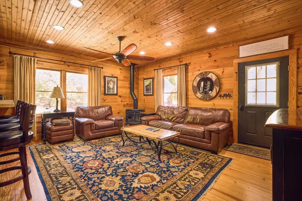photo 1 of Romantic Penrose Cabin w/ Pond, Trails & Hot Tub