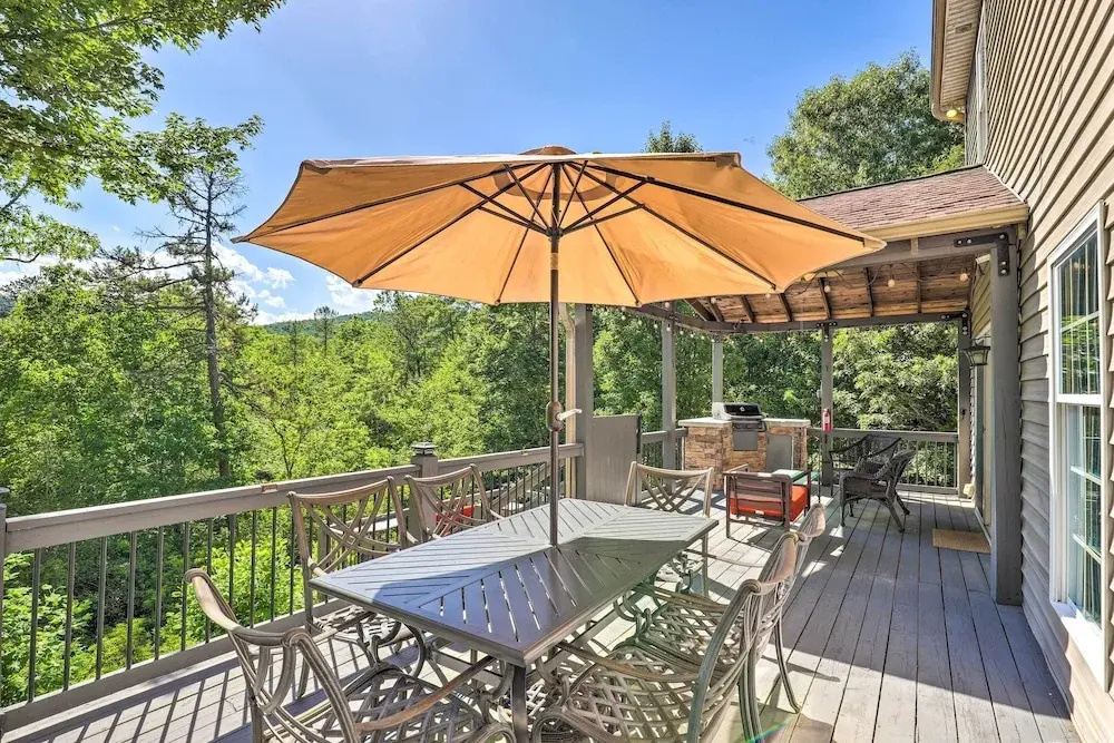 photo 1 of Peaceful Pisgah Mountain Getaway w/ Hot Tub!