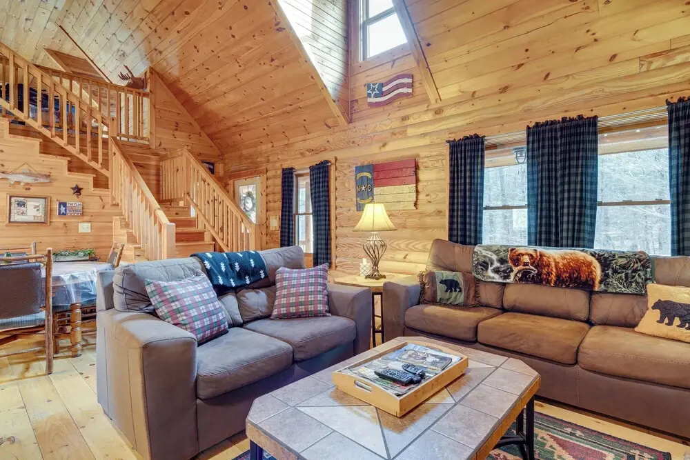 photo 1 of Pet-friendly Cabin w/ Loft: 5 Mi to Lake Lure!