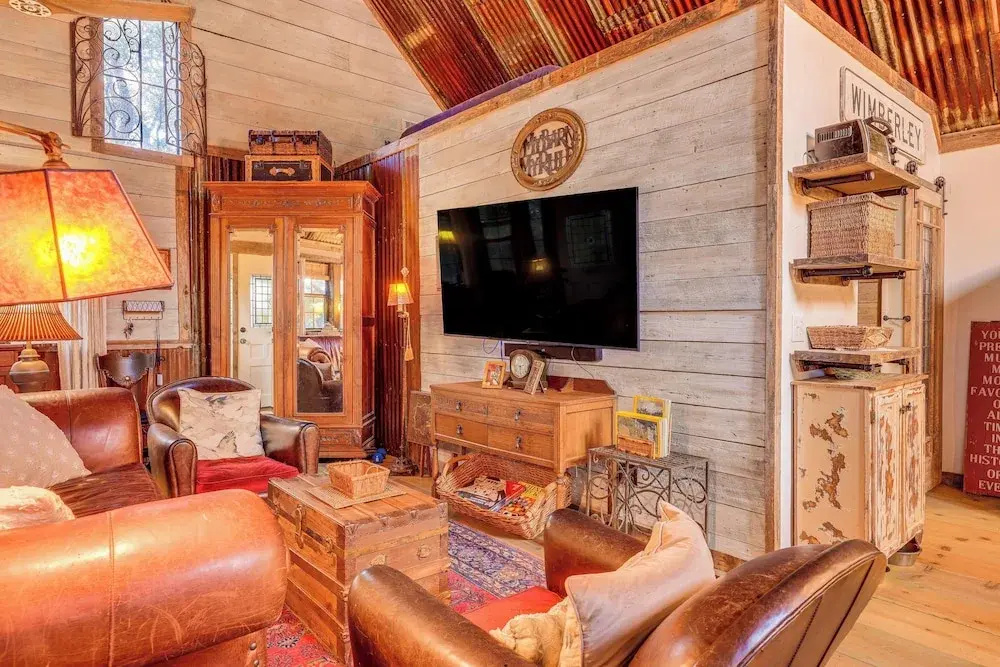 photo 1 of Pet-friendly Wimberley Cabin w/ Fire Pit & Hot Tub