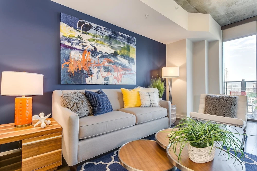 photo 1 of Plush 1BR w/ Pool + Gym in Victory Park