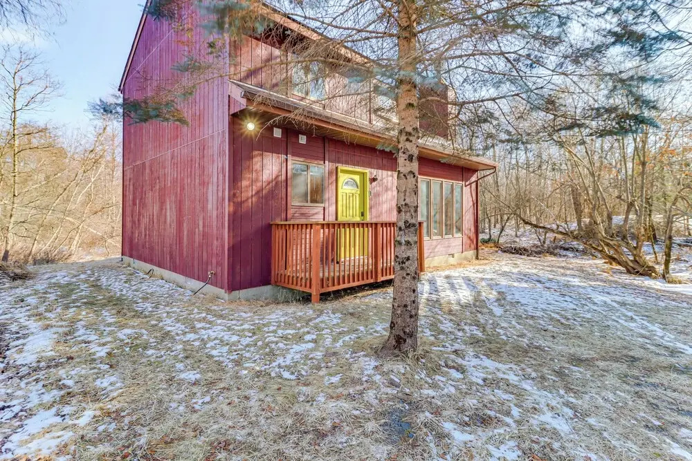 photo 1 of Private Spa, Fire Pit & Deck: Poconos Home!