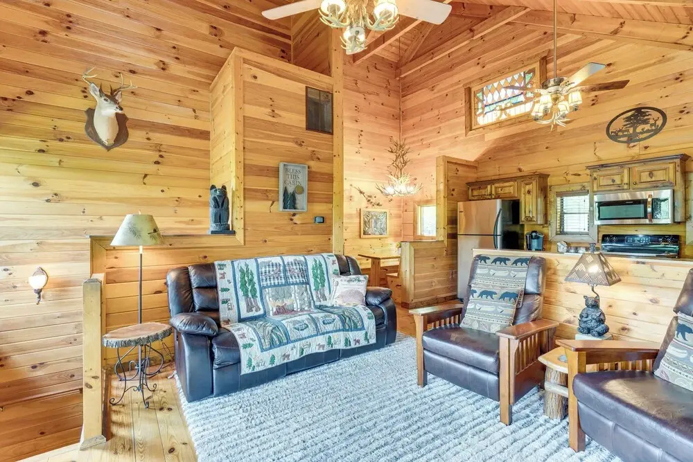 photo 1 of Private Hot Tub: Riverfront Cabin in Murphy