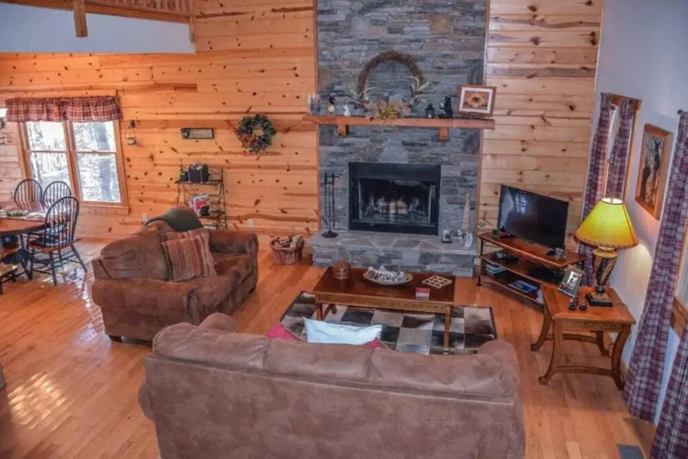 photo 1 of Riversong - Beautiful Cabin Located on Coosawattee River Game Room and Hot tub