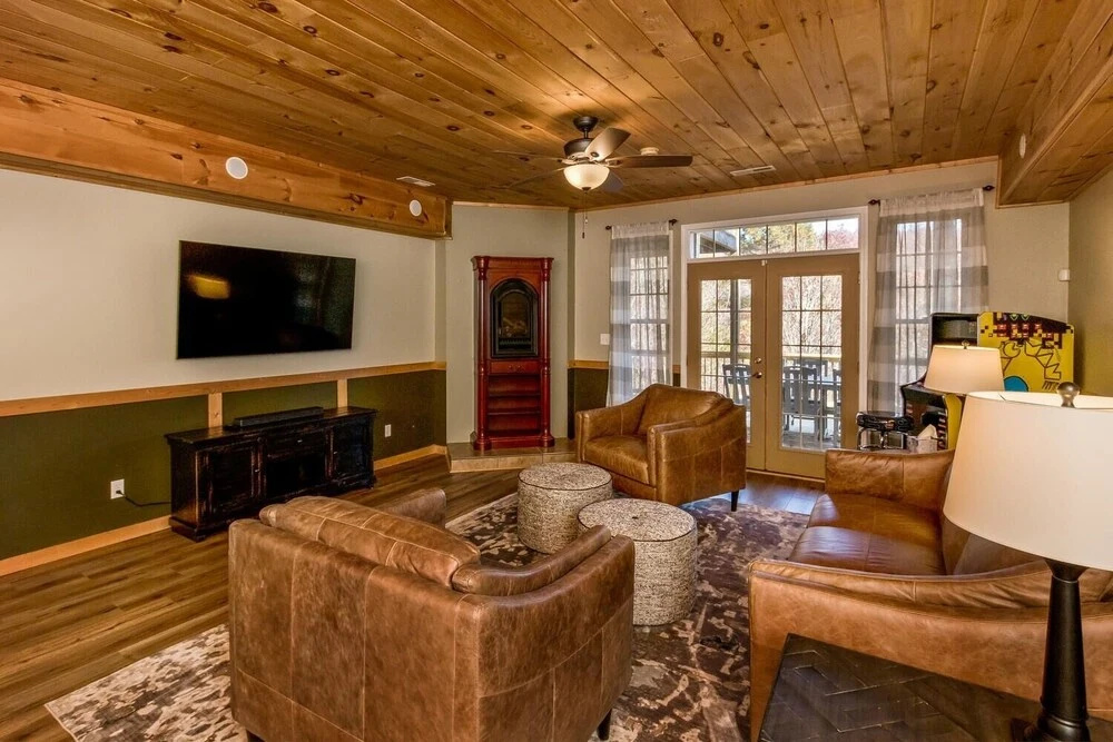 photo 1 of Rumbling Bald Resort Home In Lake Lure - Wifi - Community Beach, Pool, Golf And More 5 Bedroom Home by Sunscape Property Management