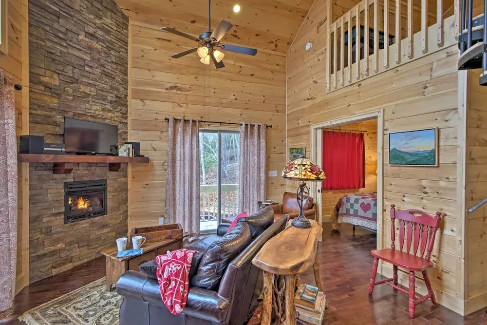 photo 1 of Hot Tub & Views: Charming Bryson City Cabin!