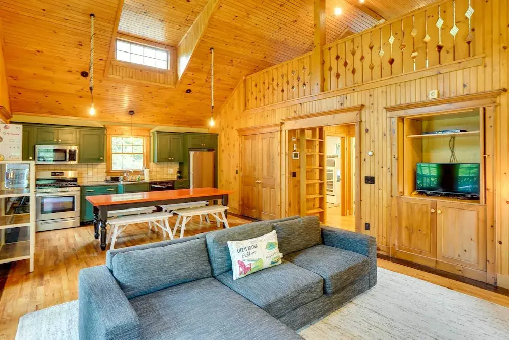 photo 1 of Secluded Elka Park Cabin: Hot Tub & Fire Pit!