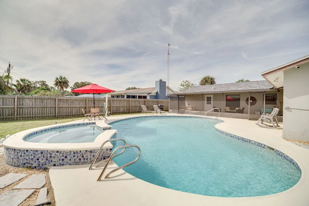 photo 1 of 'space Coast' Getaway w/ Outdoor Pool & Spa!