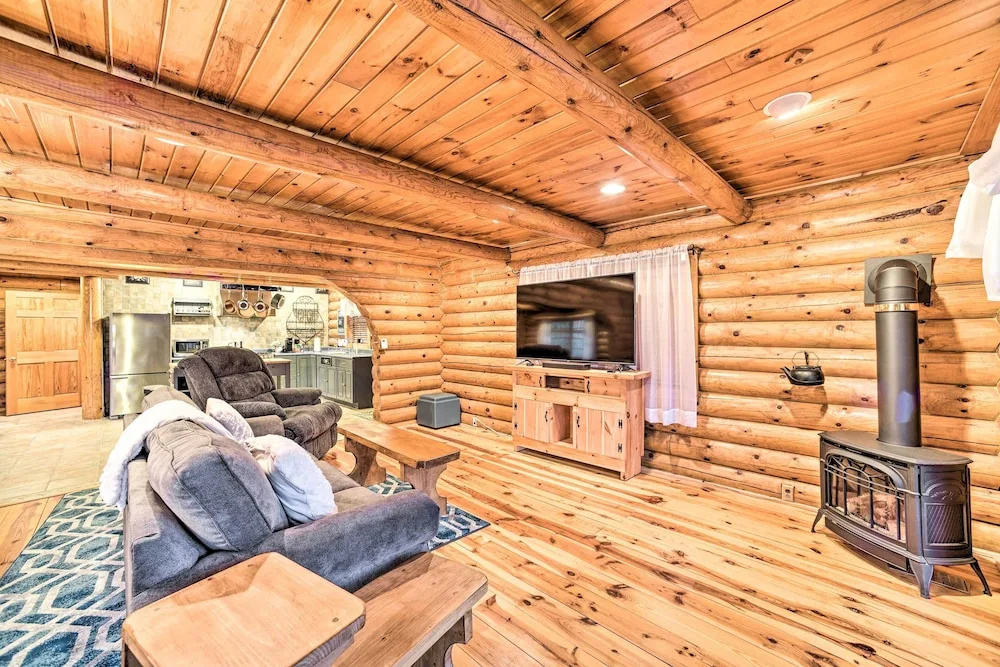 photo 1 of Spacious Cabin w/ Decks Near Saratoga Race Course!