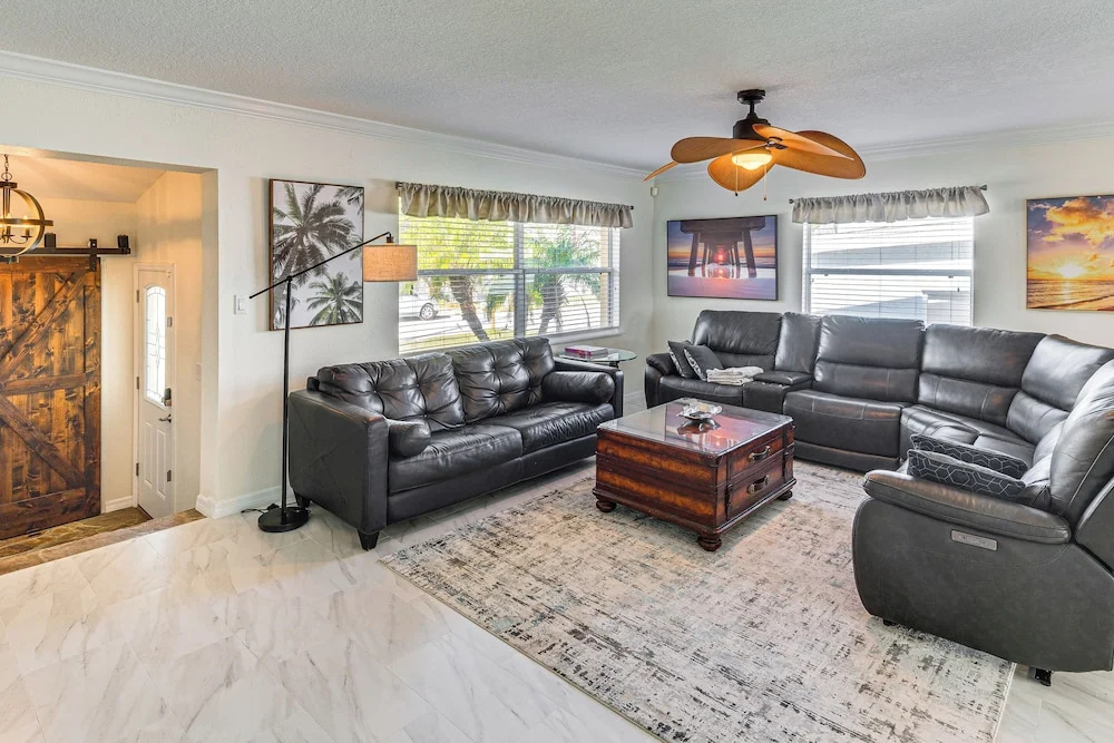 photo 1 of Spacious Canalfront Home w/ Pool ~ 1/2 Mi to Beach