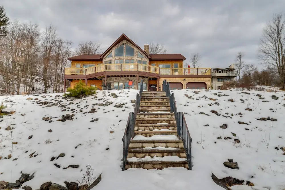 photo 1 of Spacious Long Pond Home w/ Deck & Lake View!