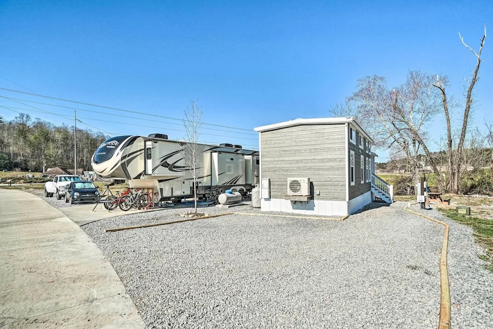 photo 1 of Splendid Tiny Home With Fire Pit ~ 2 Mi to Lake!
