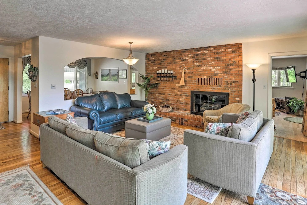 photo 1 of Stunning Fletcher Home: Hot Tub + Fire Pit!